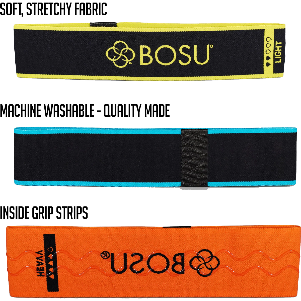 Fabric Resistance Bands 3 Pack